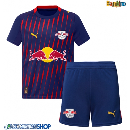 Maglie da calcio RB Leipzig Seconda Maglia Bambino 2025-26 Manica Corta + Pantaloni corti)